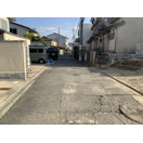 京都市北区大宮玄琢北町　新築一戸建ての前面道路含む現地写真