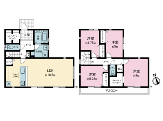 【間取り】 | 町田市本町田9期新築戸建て | 図面と現況が異なる場合は、現況優先とします。