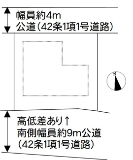 【区画図】 | 町田市本町田9期新築戸建て | 土地概略図（現況優先とします）
