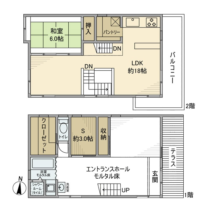 仲町戸建の間取り