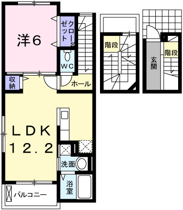 K&YⅢの間取り