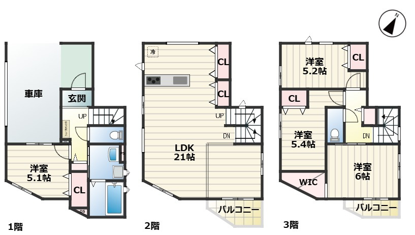 KEIAI GRACE瑞穂区中根町1期｜名古屋市の戸建ならホームアップの間取り|間取図