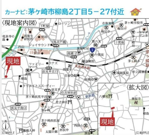 【現地画像あり】茅ヶ崎市柳島３期　全2棟　1号棟の地図|只今ご好評の現地販売会開催中！直接営業担当に質疑・応答できるこの機会に、ぜひご内見下さい♪