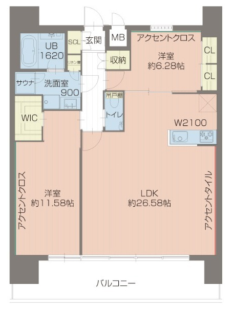 プレジオ北浜の間取り