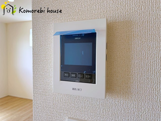上尾市原市　15期　新築一戸建て　ブルーミングガーデン　01の防犯設備|26.8.8撮影済み