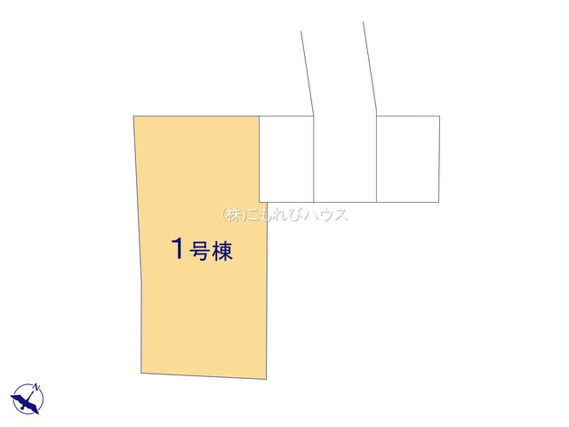 上尾市原市　15期　新築一戸建て　ブルーミングガーデン　01の区画図|1号棟
26.8.8撮影済み