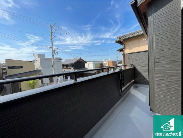★草津市木川町　第4期　新築一戸建てのバルコニー|日当たりのよいバルコニー！お部屋が開放的に！