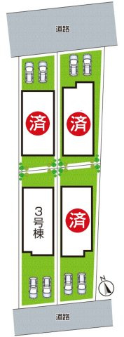 ★草津市木川町　第4期　新築一戸建ての区画図|全4区画