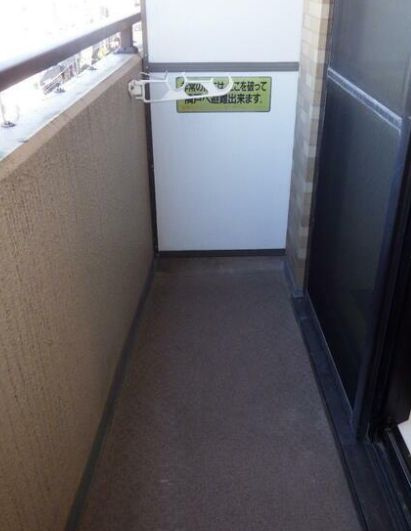 ロワール神楽坂のバルコニー