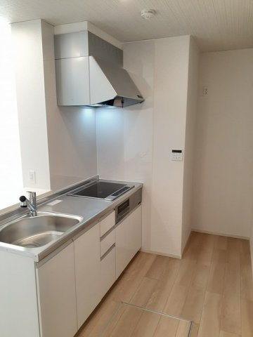 タートルヒルズ６ｔｈのキッチン|コンパクトなキッチンで掃除もラクラク