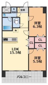 【間取り】 | ブライムタワー古川