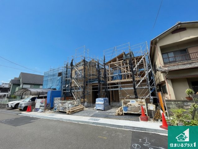 草津市木川町　第4期　新築一戸建ての外観|現在の進捗状況です！順調に作業進行中、完成が待ち遠しいです！詳細の間取り等、お気軽にお問い合わせください！