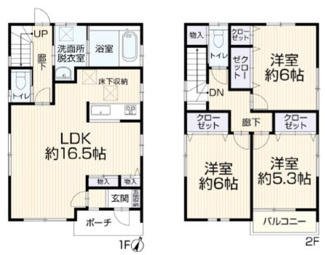 【間取り】 | 中古戸建　明石市大久保大窪 | ３ＬＤＫ