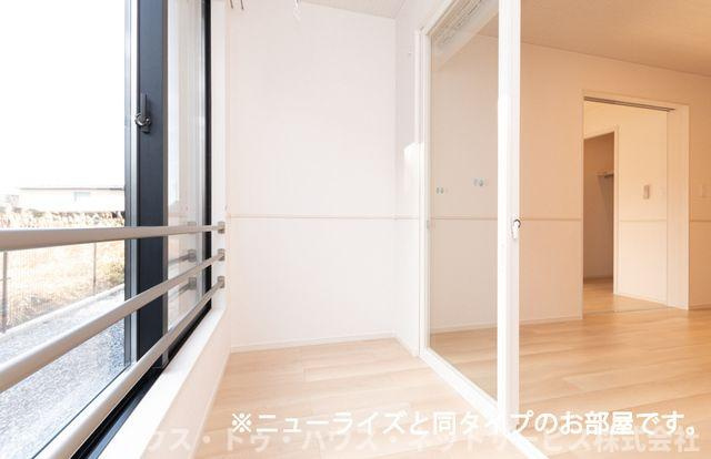 仮）古ケ崎２丁目アパートＡのバルコニー