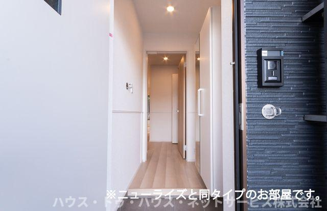 仮）古ケ崎２丁目アパートＡの玄関