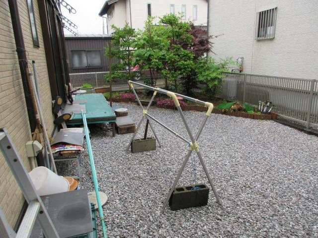 香南市野市町西野　中古平屋の庭|洗濯物を干すのにも便利なお庭です☆
