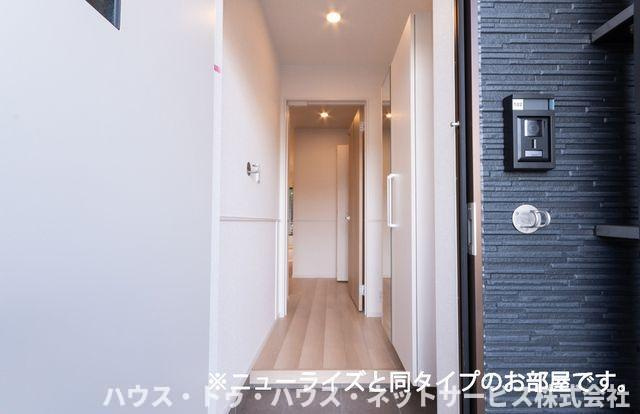仮）古ケ崎２丁目アパートＡの玄関