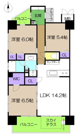 【間取り】 | ロイヤルガーデン上町