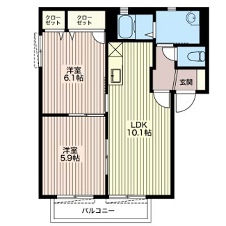 【間取り】 | バリュージュ近藤B | 反転