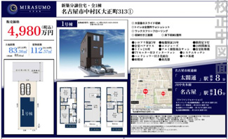  | 【名古屋市中村区大正町3丁目13新築戸建】✨️仲介手数料無料✨️米野小学校・黄金中学校