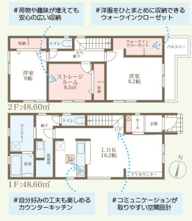 リーブルガーデン茨木市島3期の間取り
