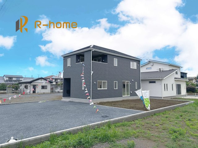 小美玉市羽刈第4　新築戸建て　1号棟の外観|建物完成いたしました！ご予約で『平日』や『夕方』などでもご見学可能です！