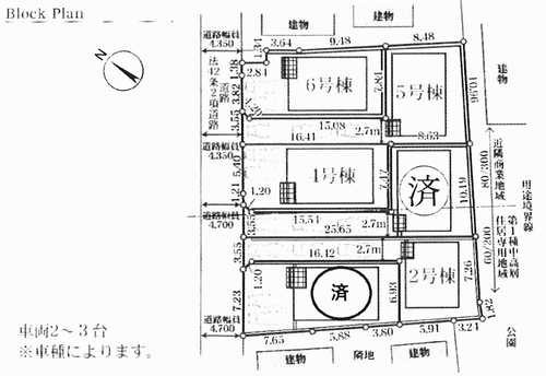 秦野市栄町第1　新築戸建全6棟　2号棟の区画図
