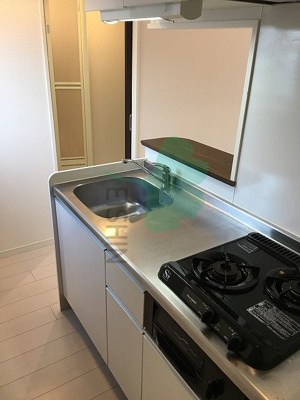 【キッチン】 | パームヴィラ笹原2 | シンプルな清潔感のあるキッチンです！