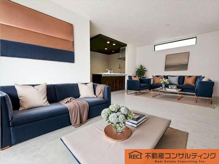 西宮市浜甲子園1丁目　新築戸建　3号棟の居間・リビング