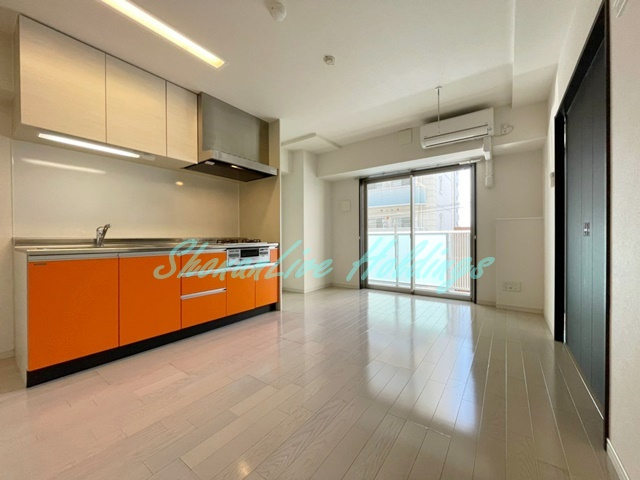 藤沢市藤沢の賃貸マンションの居間・リビング|使いやすいリビングになります♪