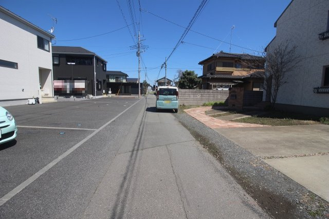 結城市結城の前面道路含む現地写真|西側道路