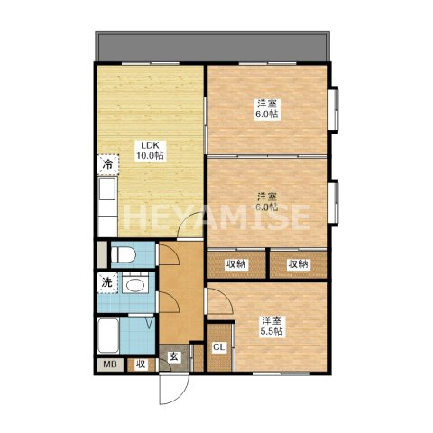 マンションKの間取り