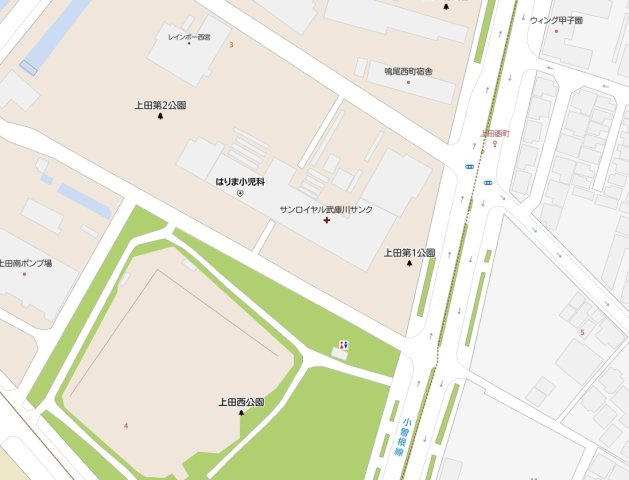 サンロイヤル武庫川サンクの地図