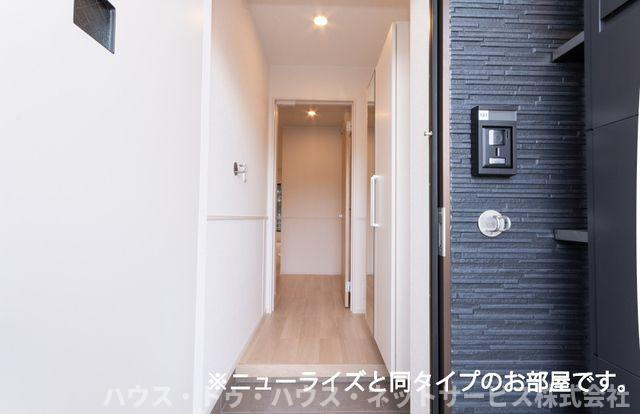 仮）古ケ崎２丁目アパートＡの玄関