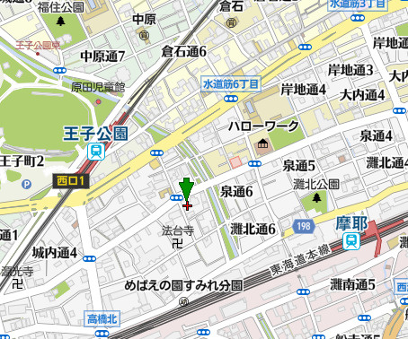 メゾン西灘の地図