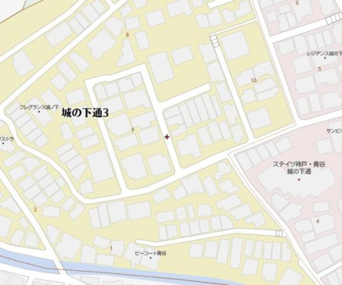 神戸市灘区城の下通3丁目　中古戸建の地図