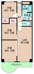 御影プライムハイツの間取り|閑静な住宅街で住環境良好