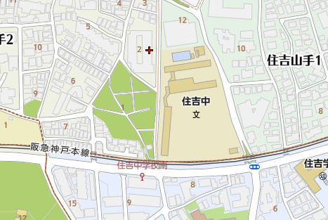 御影プライムハイツの地図