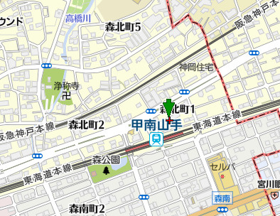 サンライフ本山の地図