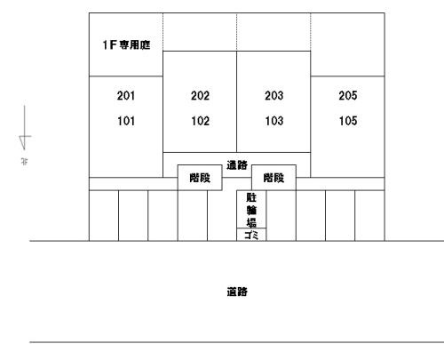 ハッピーハイムの区画図