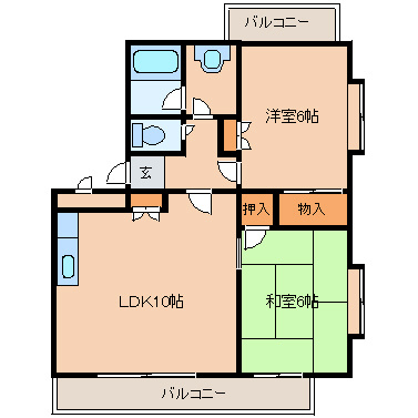グランディールの間取り