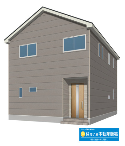 古賀市中央第８　2号棟の外観パース