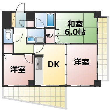 【間取り】 | 第一玉造マンション　仲介手数料無料