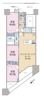 【間取り】 | センチュリーひばりが丘コンフォートアリーナ　10階 | センチュリーひばりが丘コンフォートアリーナ　専有面積：66.32㎡　バルコニー面積：11.12㎡