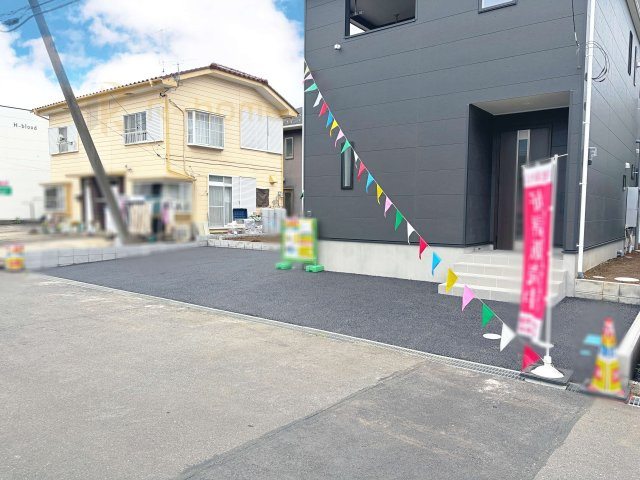 小美玉市納場第4　新築戸建て　1号棟の駐車場|カースペースは2台お停めいただけます♪