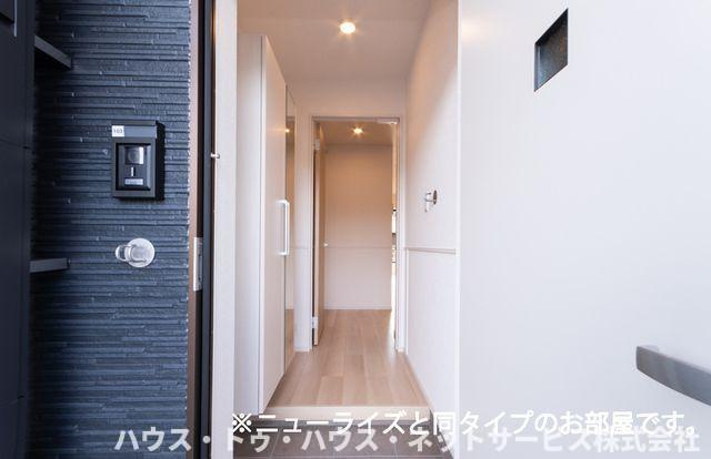 仮）古ケ崎２丁目アパートＡの玄関