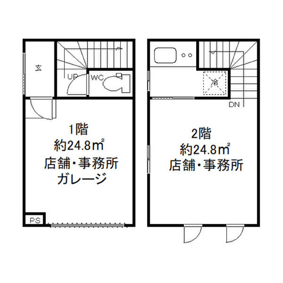 【間取り】 | 桜川2丁目店舗・事務所