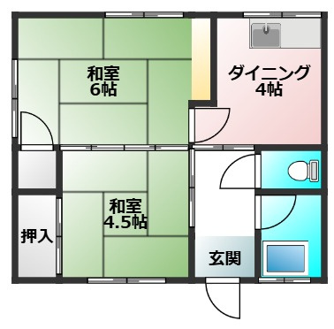 塚本アパートの間取り