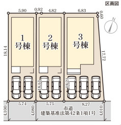 リーブルガーデン福岡市南区警弥郷4期の区画図