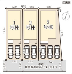 リーブルガーデン福岡市南区警弥郷4期の区画図